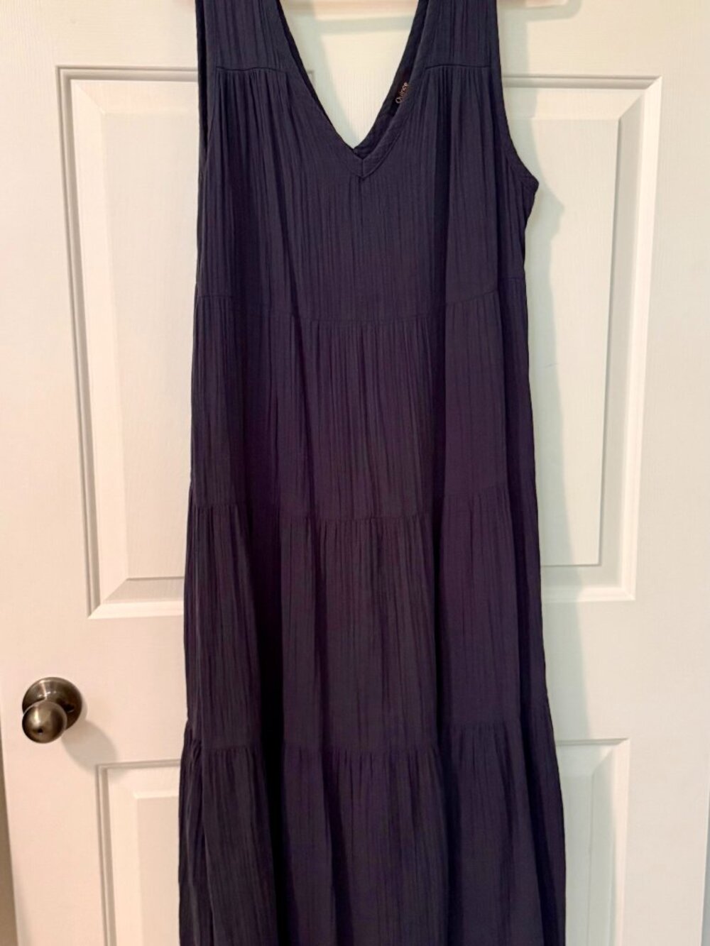 Quince 100% Organic Cotton Gauze Tiered Maxi Dress — New!
